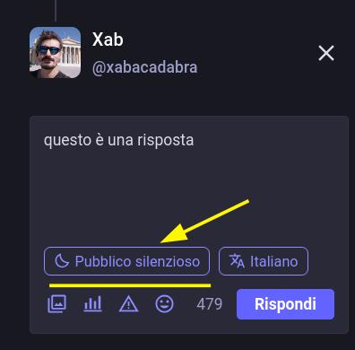 screen di un thread di mastodon pubblico silenzioso